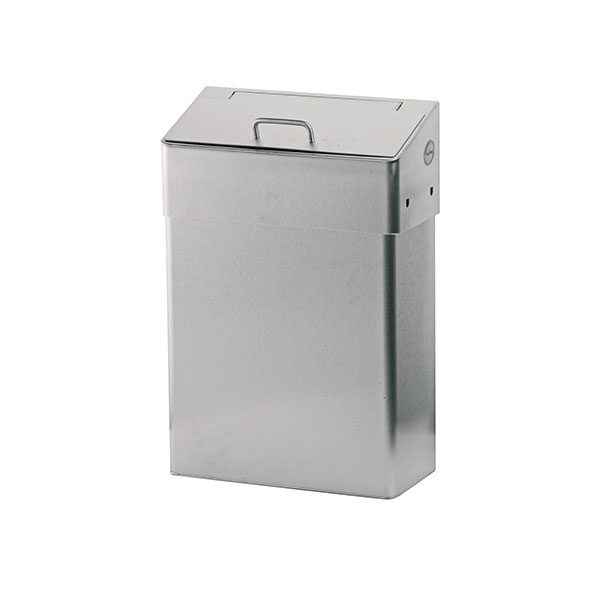 Hygienebak met dichte inwerpklep 10 liter