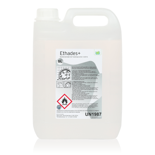 Ethades+ huiddesinfectie GEL can 5 liter